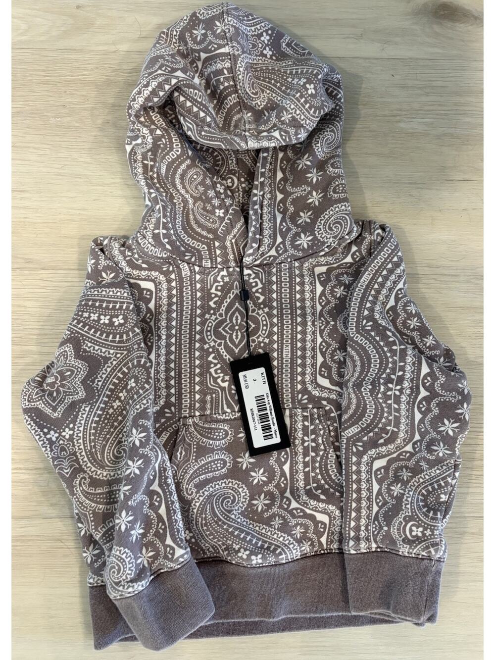 Kith Kids Williams Paisley Hoodie Sweatshirt Toddler Size 3